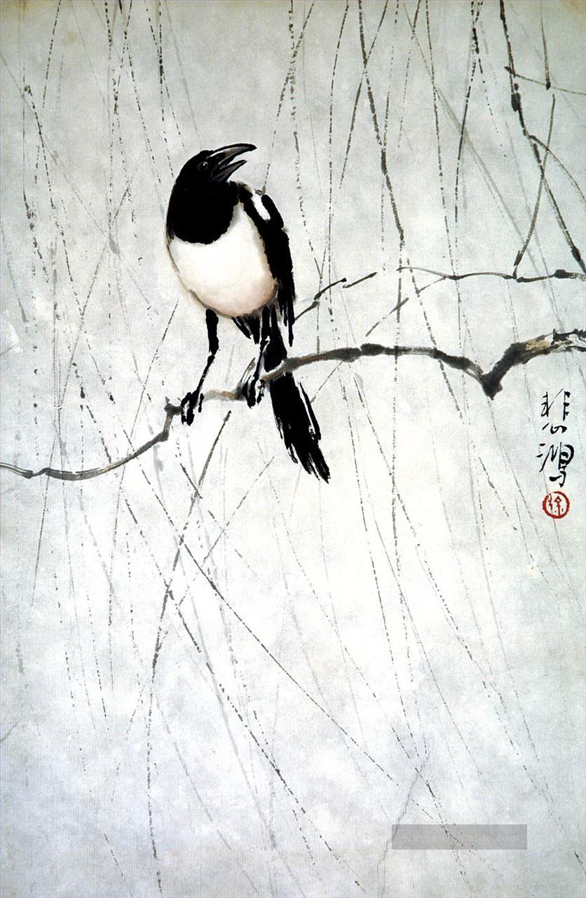 Xu Beihong Vogel alte China Tinte Ölgemälde